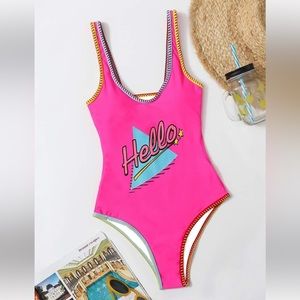 BRAND NEW NEVER WORN GRAPHIC ONE PIECE